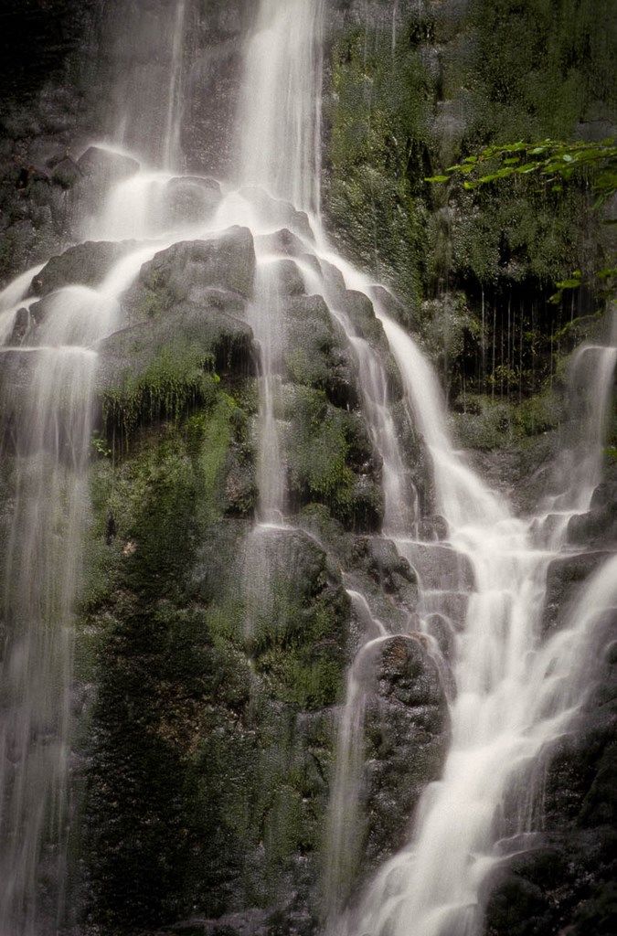 Un détail de la cascade du Rudlin