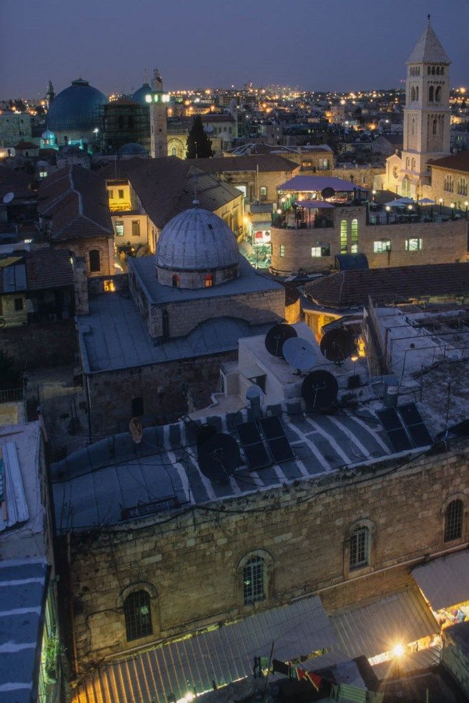 Vue sur la vieille ville de Jerusalem