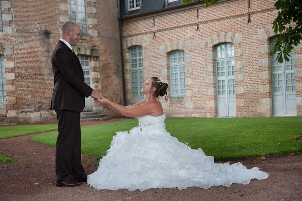 La mariée faisant sa demande