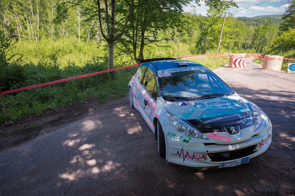 Caritey-Fernandes sur Peugeot 207 au rallye de la Luronne 2019