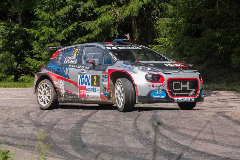 Bonato-Boulloud sur Citroen C3 R5 au Rallye Vosges Grand Est 2019