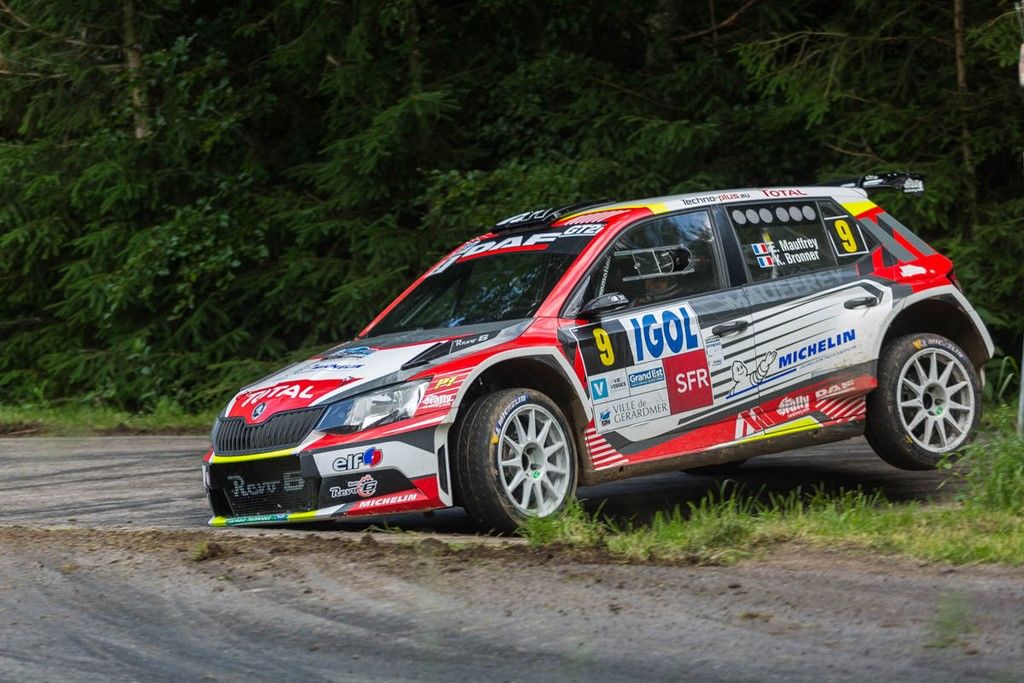 Mauffrey-Bronner sur Skoda Fabia R5 au Rallye Vosges Grand Est 2019