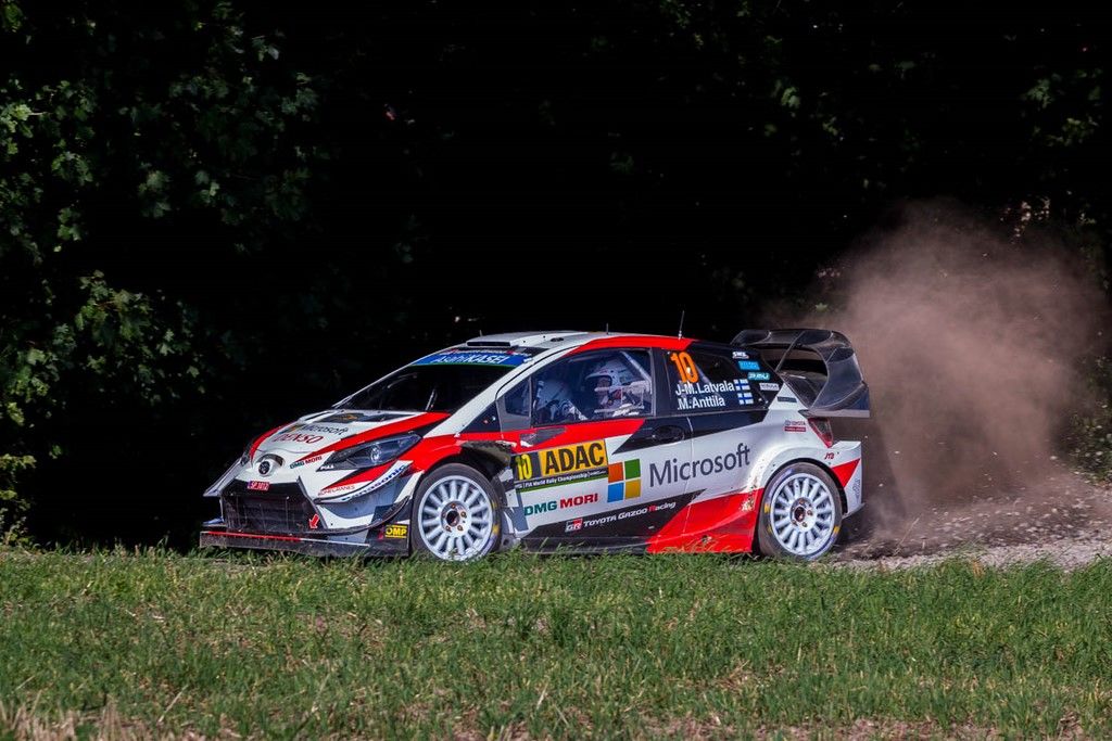 Latvala-Anttila sur Toyota Yaris WRC au Deutschland Rallye 2019