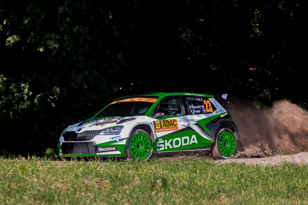 Kopecki-Dresler sur Skoda Fabia WRC2 au Deutschland Rallye 2019