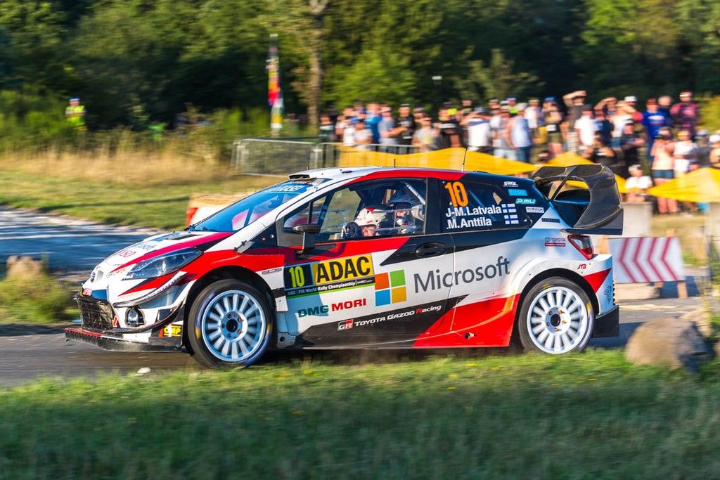 Latvala-Anttila sur Toyota Yaris WRC au Deutschland Rallye 2019