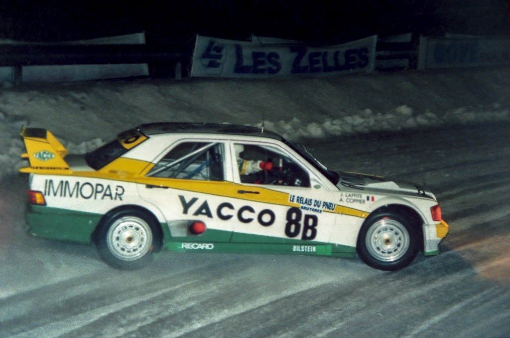 Coppier Alain sur Mercedes 190 au Trophée Andros à La Bresse