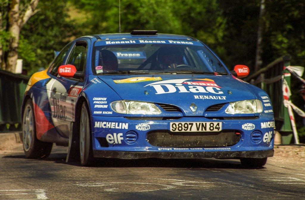Ragnotti-Thimonier sur Renault Mégane Maxi au rallye du Rouergue 1996