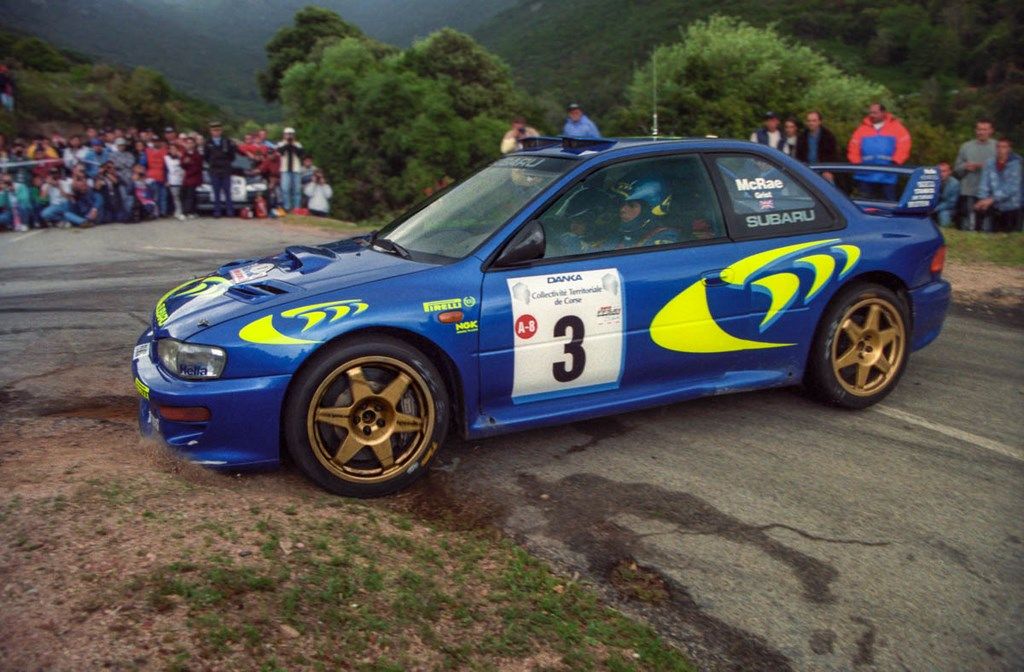 Colin Mc Rae en Corse en 1997