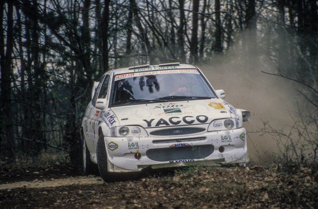 Loubet sur Ford Escort au rallye Terre d'Auxerre 2000