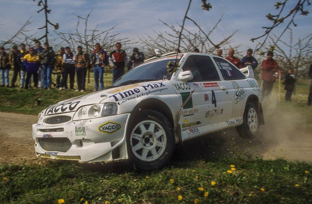 Loubet sur Ford Escort au rallye Terre d'Auxerre 2000