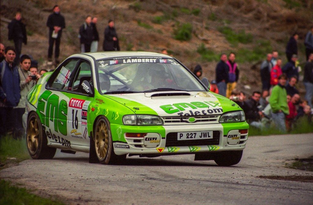 Mauffrey-Bouvier sur Subaru Impreza au rallye Alsace-Vosges 2000