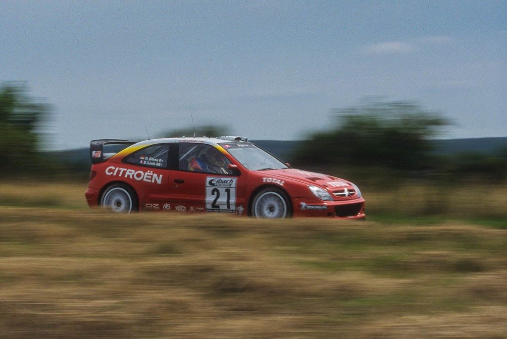 Loeb-Elena sur Citroën Xsaraau Rallye d'Allemagne 2002