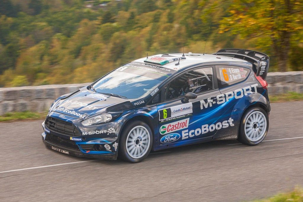 Evans sur Fiesta WRC au Rallye de France 2014