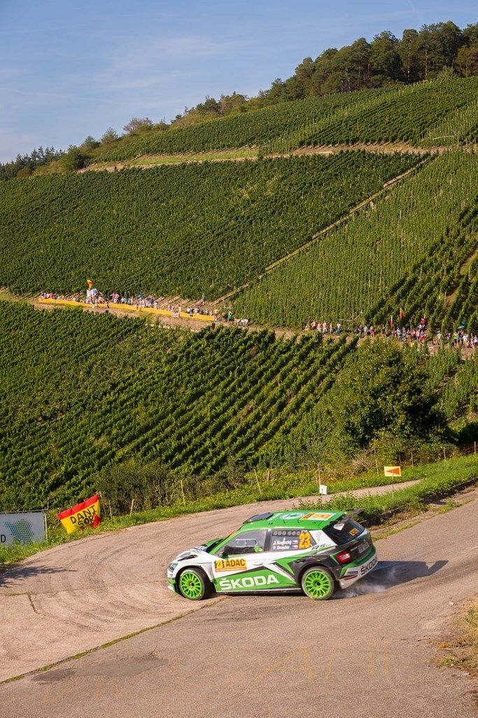 Kopecky sur Skoda Fabia au Rallye d'Allemagne 2019