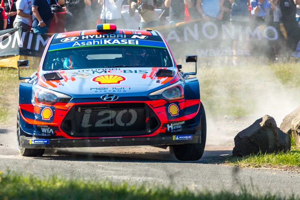 Neuville sur i20 au Rallye d'Allemagne 2019