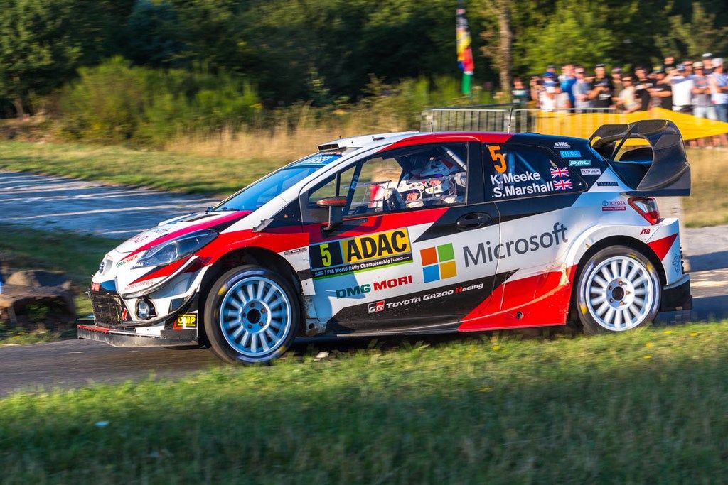 Meeke sur Yaris WRC au Rallye d'Allemagne 2019