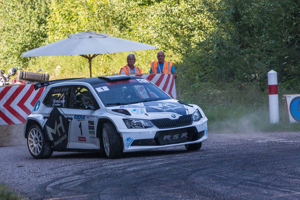 Hocquaux-Villa Pierre sur Skoda Fabia R5 au rallye des Vallées 2019