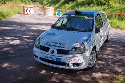 Brouillard-Hildenbrand sur Renault Clio au rallye de la Luronne 2019