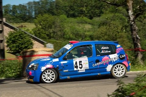 Pierre-Galmiche sur Renault Clio au rallye de la Luronne 2019