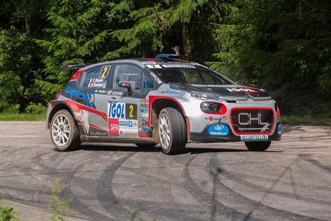 Bonato-Boulloud sur Citroen C3 R5 au Rallye Vosges Grand Est 2019