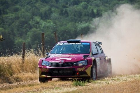 Skoda Fabia R5 de Al-Kuwari au terre de Langres 2019