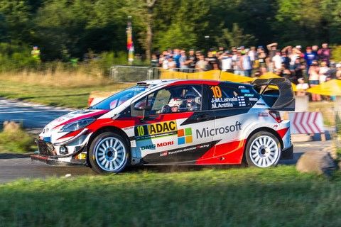 Latvala-Anttila sur Toyota Yaris WRC au Deutschland Rallye 2019