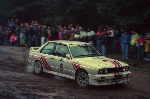 Kruger-Souchal sur BMW M3 au rallye de Lorraine 1991