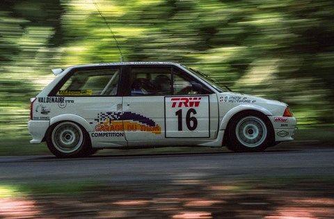 Valdenaire-Vançon sur Citroen AX Sport à la ronde Rupéenne 1994