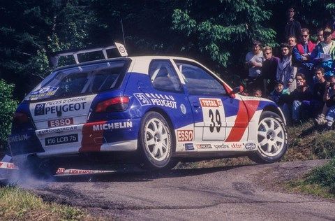 Panizzi-Panizzi sur Peugeot 306 Maxi au rallye Alsace-Vosges 1995