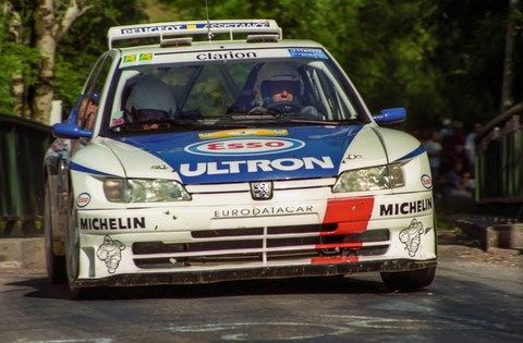 Delecour-Grataloup sur Peugeot 306 Maxi au rallye du Rouergue 1996