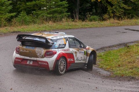 Hirvonen sur DS3 au Rallye de France 2013