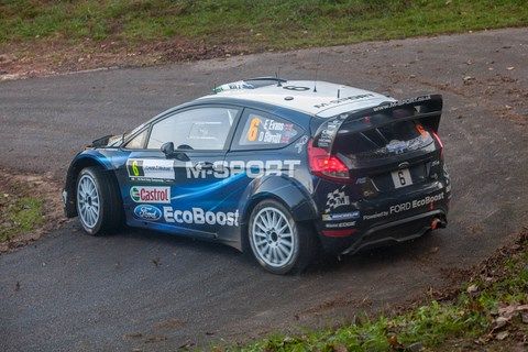 Evans sur Fiesta WRC au Rallye de France 2014