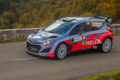 Neuville sur i20 WRC au Rallye de France 2014