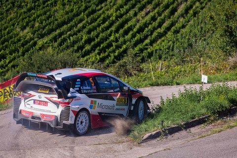 Meeke sur Yaris WRC au Rallye d'Allemagne 2019